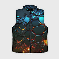 Женский жилет Объемные разломленные плитки