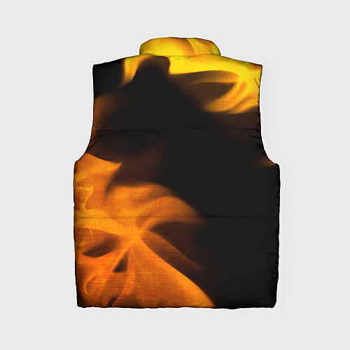 Женский жилет Free Fire - gold gradient: надпись, символ / 3D-Черный – фото 2