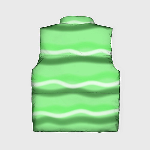 Женский жилет Зеленые волны / 3D-Светло-серый – фото 2