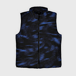 Женский жилет Абстракция синего, цвет: 3D-черный