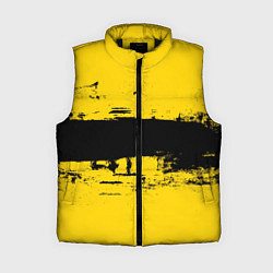 Женский жилет Черно-желтая полоса Cyberpunk 2077