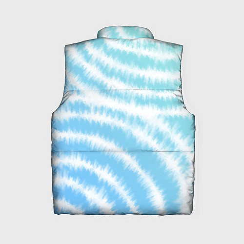 Женский жилет Тай-дай голубой с зеленым / 3D-Светло-серый – фото 2