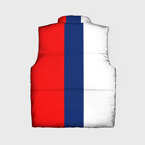 Женский жилет Russia national team: white blue red / 3D-Черный – фото 2