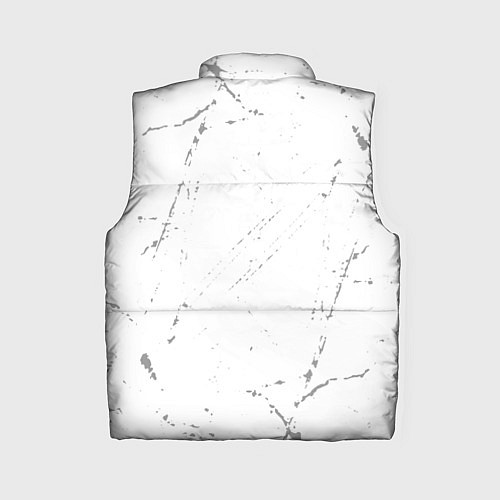 Женский жилет Slipknot glitch на светлом фоне: надпись, символ / 3D-Черный – фото 2