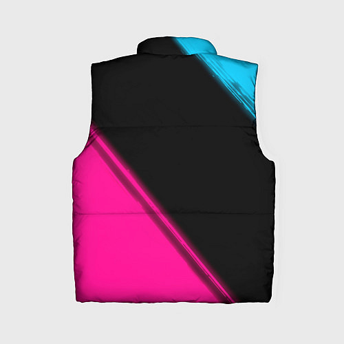 Женский жилет Mazda - neon gradient: надпись, символ / 3D-Черный – фото 2