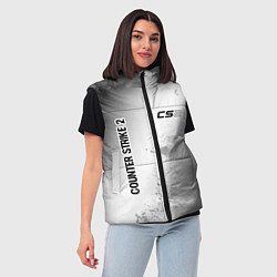 Женский жилет Counter Strike 2 glitch на светлом фоне: надпись,, цвет: 3D-черный — фото 2