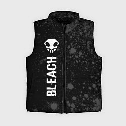 Женский жилет Bleach glitch на темном фоне: по-вертикали, цвет: 3D-черный