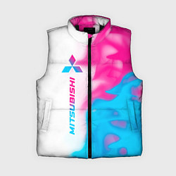Женский жилет Mitsubishi neon gradient style: по-вертикали, цвет: 3D-черный