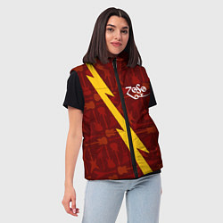 Женский жилет Led Zeppelin гитары и молния, цвет: 3D-черный — фото 2