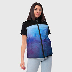 Женский жилет Часть красочной планеты и космос, цвет: 3D-красный — фото 2