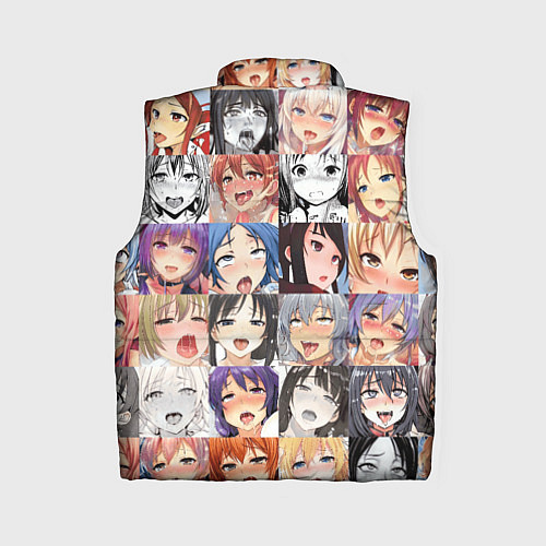 Женский жилет Anime hentai ahegao manga / 3D-Черный – фото 2
