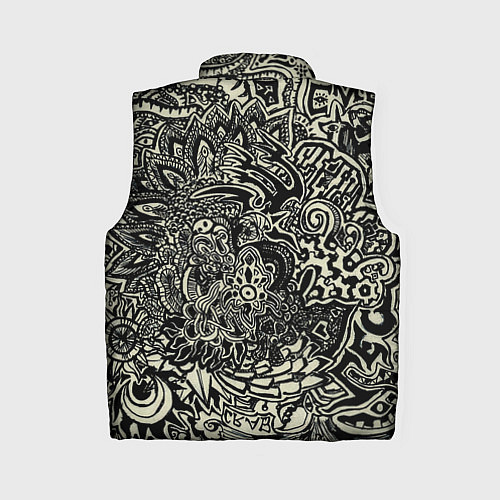 Женский жилет Татуировочный орнамент / 3D-Черный – фото 2