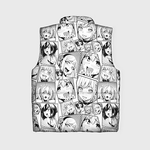 Женский жилет Anime hentai ahegao / 3D-Светло-серый – фото 2