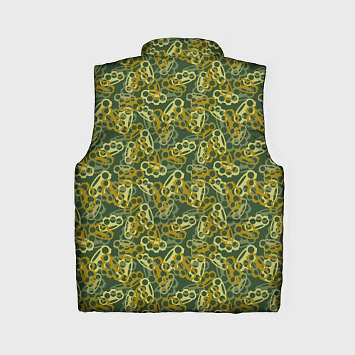 Женский жилет Кастеты - камуфляж / 3D-Черный – фото 2
