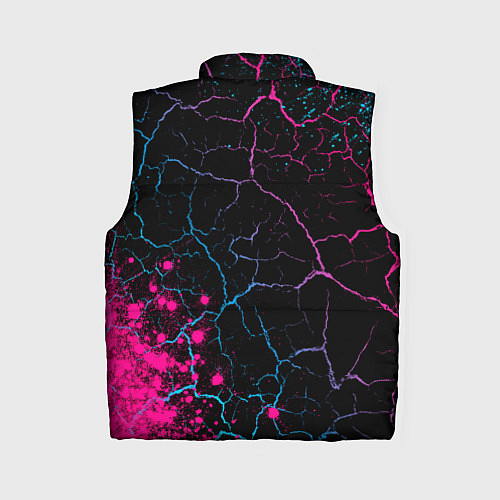 Женский жилет Genesis - neon gradient: надпись, символ / 3D-Черный – фото 2