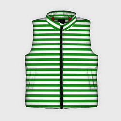 Женский жилет Тельняшка зеленая Пограничных войск