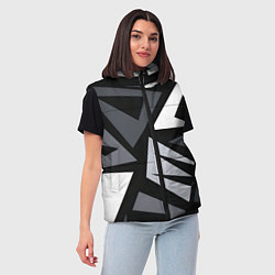 Женский жилет Геометрический камуфляж, цвет: 3D-красный — фото 2