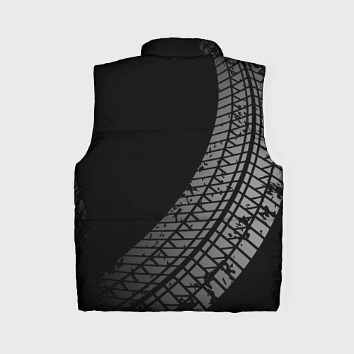 Женский жилет Volvo tire tracks / 3D-Черный – фото 2