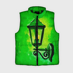 Женский жилет Уличный зелёный фонарь