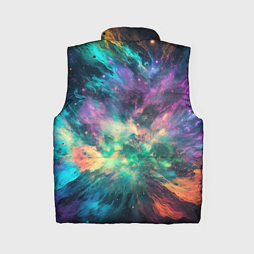 Женский жилет Астрономический пейзаж / 3D-Светло-серый – фото 2