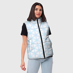 Женский жилет Ясна3 - Цветок жизни светлый, цвет: 3D-светло-серый — фото 2