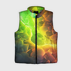 Женский жилет Зеленое свечение абстракция
