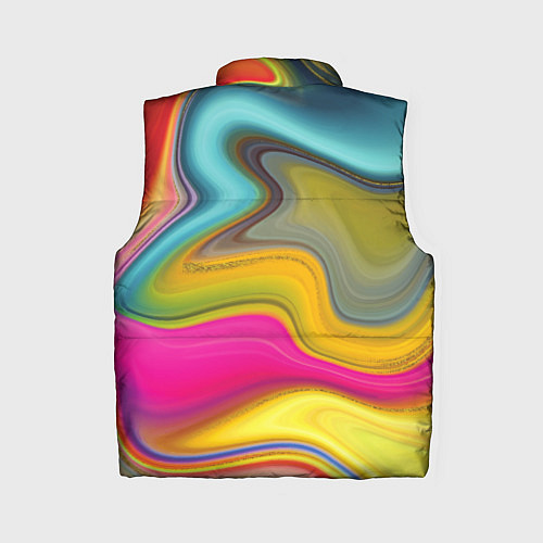 Женский жилет Волны цвета / 3D-Светло-серый – фото 2