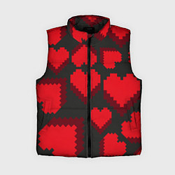 Женский жилет Pixel hearts