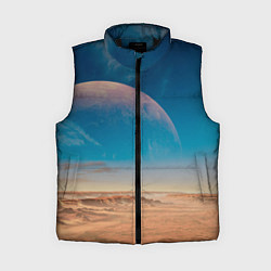 Женский жилет Пустыня и очертания планеты