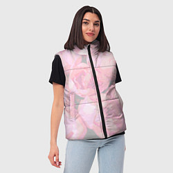 Женский жилет Розы бледные, цвет: 3D-светло-серый — фото 2