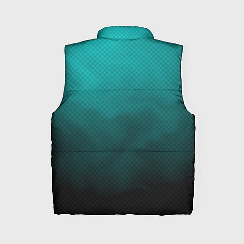 Женский жилет Бирюзово-черный дым - Хуф и Ся / 3D-Черный – фото 2