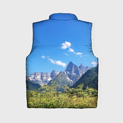 Женский жилет Название гор России / 3D-Красный – фото 2