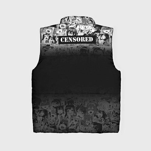 Женский жилет С аниме ахегао / 3D-Черный – фото 2