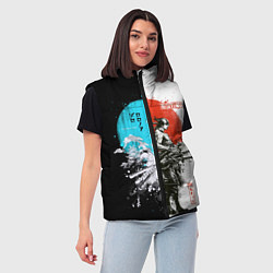 Женский жилет Зоро в инверсии - One Piece, цвет: 3D-светло-серый — фото 2