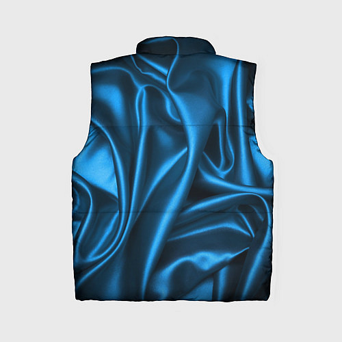 Женский жилет Синий шёлк / 3D-Светло-серый – фото 2