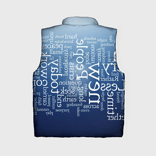 Женский жилет Мир словесных пазлов / 3D-Красный – фото 2