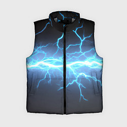 Женский жилет Удар молнии, цвет: 3D-светло-серый