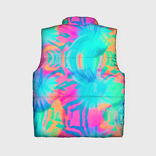 Женский жилет Кислотный тай-дай: паттерн / 3D-Светло-серый – фото 2