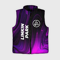 Женский жилет Linkin Park violet plasma, цвет: 3D-черный