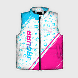 Женский жилет Jaguar neon gradient style: надпись, символ, цвет: 3D-черный