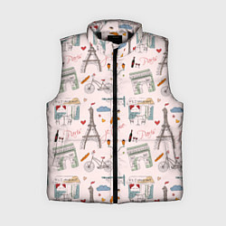 Женский жилет Париж я тебя люблю