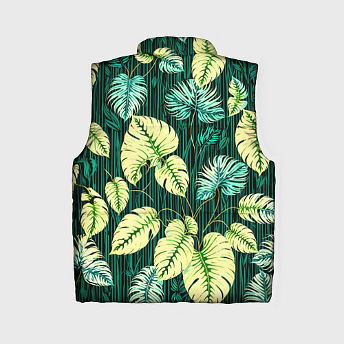 Женский жилет Листья узор тропический / 3D-Красный – фото 2