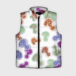 Женский жилет Вопросики, цвет: 3D-красный