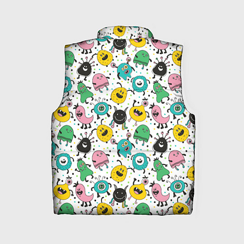 Женский жилет Весёлые монстры / 3D-Черный – фото 2