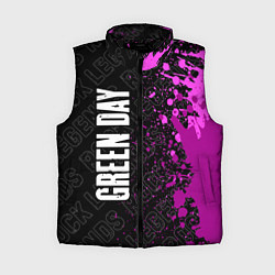Женский жилет Green Day rock legends: по-вертикали, цвет: 3D-черный