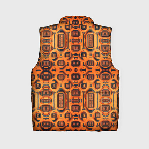 Женский жилет Оранжевый киберпанк / 3D-Черный – фото 2