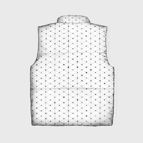 Женский жилет Danganronpa glitch на светлом фоне: по-вертикали / 3D-Черный – фото 2