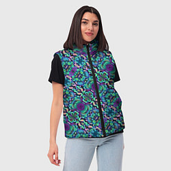 Женский жилет Психоделика, цвет: 3D-черный — фото 2