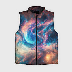 Женский жилет Космические узоры необычные, цвет: 3D-черный