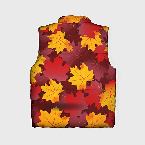 Женский жилет Кленовые листья паттерном / 3D-Светло-серый – фото 2